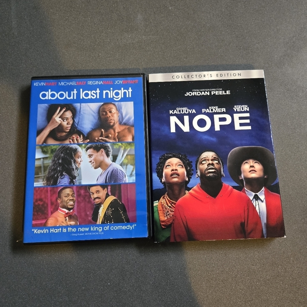 About Last Night and Nope DVD Set Bundle